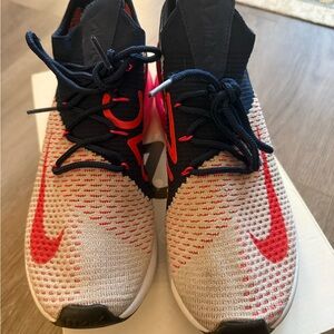 Nike Black and Red Knit Sneakers